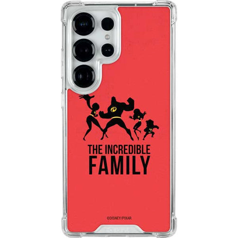 Disney The Incredibles Family Sillhouette Galaxy S25 Ultra Clear Case